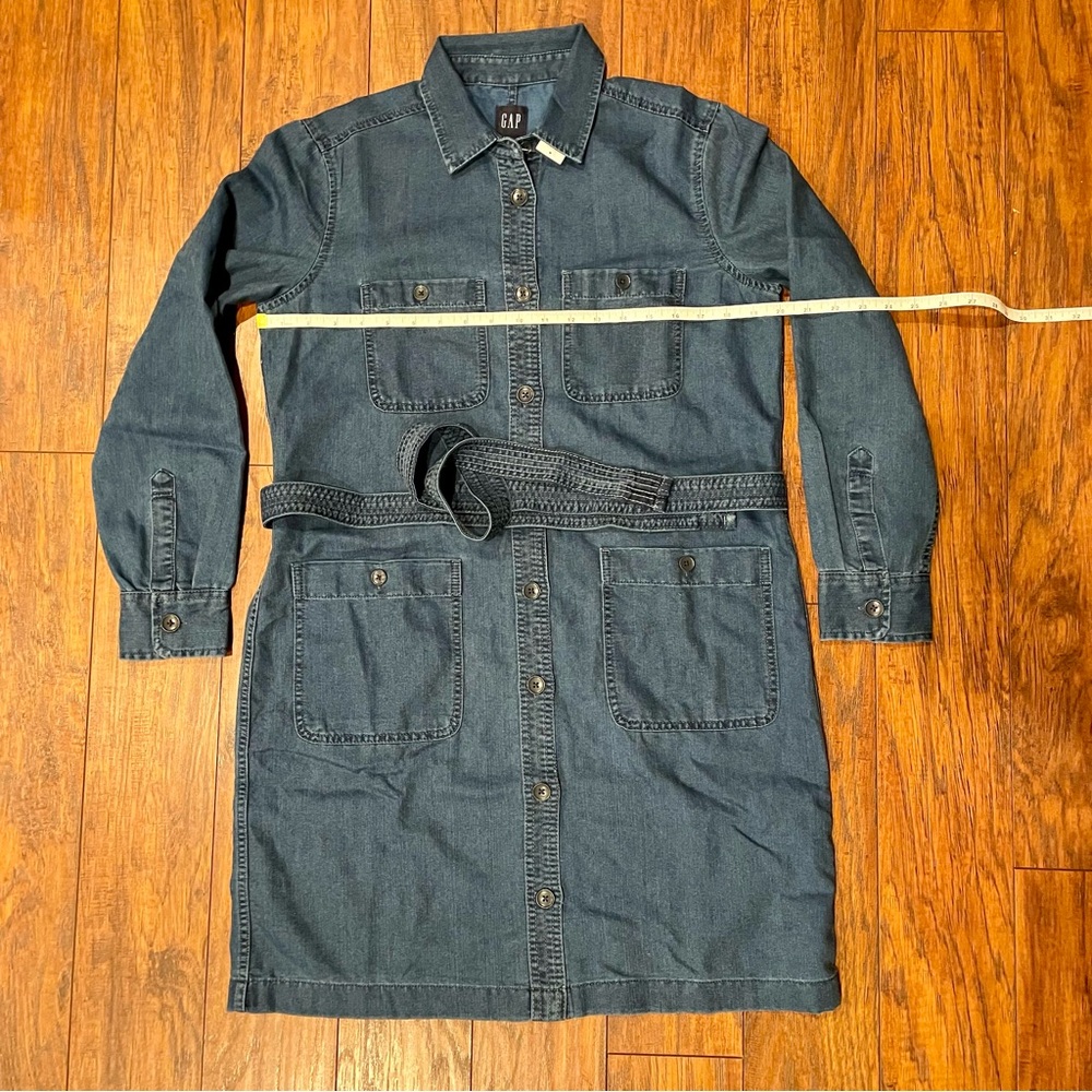 GAP Tie Waist Denim Dress - Picture 16 of 16
